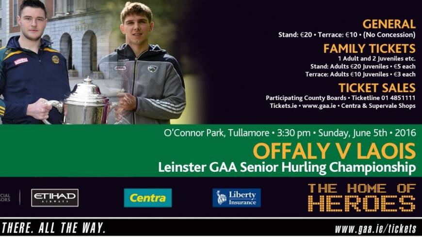 Offaly v Laois LSHC Ticket Information