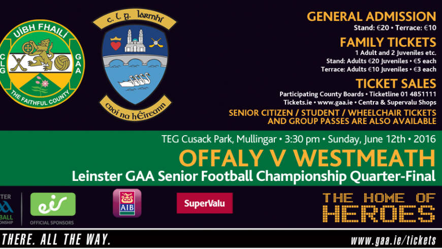 Offaly v Westmeath LSFC – Sunday 3:30pm Mullingar