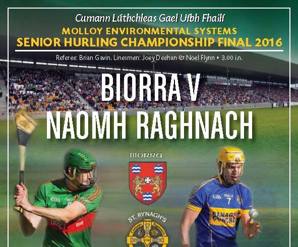 56 Page Colour Programme for This Years County Hurling Finals