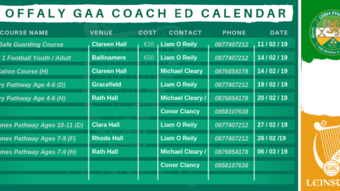 Coach Education Dates for the Diary