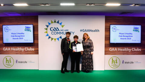 Coolderry receives national recognition becoming an official GAA Healthy Club in Croke Park