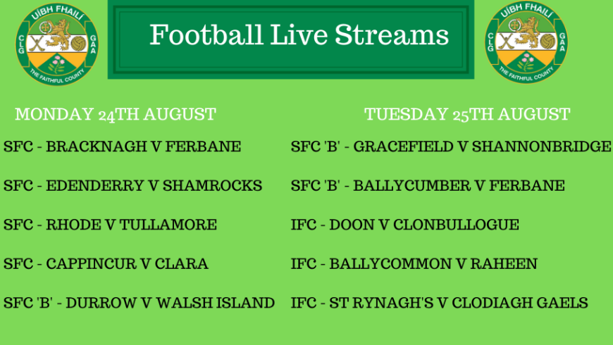 Action Returns – 10 Games ‘Live’ On Mon & Tues Evening