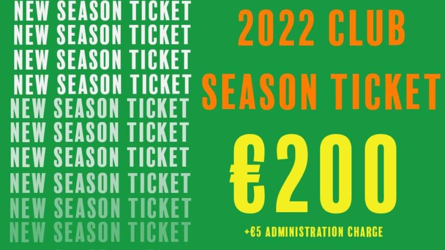 Season Ticket For Club Games In Offaly